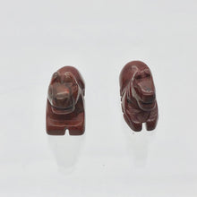 Load image into Gallery viewer, 2 Carved Brecciated Jasper Horse Pony Beads - PremiumBead Alternate Image 7
