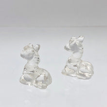 Load image into Gallery viewer, Graceful 2 Carved Quartz Giraffe Beads | 20x15x8mm | Clear - PremiumBead Alternate Image 6

