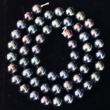 Load image into Gallery viewer, Fresh Water Pearl Strand Round | 8 mm | Blue/Purple | 54 Beads |
