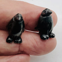 Load image into Gallery viewer, March of The Penguins Carved Hematite FIGURINE

