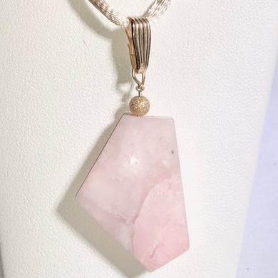 21.69cts! Pink Peruvian Opal with 12K Gf Pendant 509862G3 - PremiumBead Primary Image 1