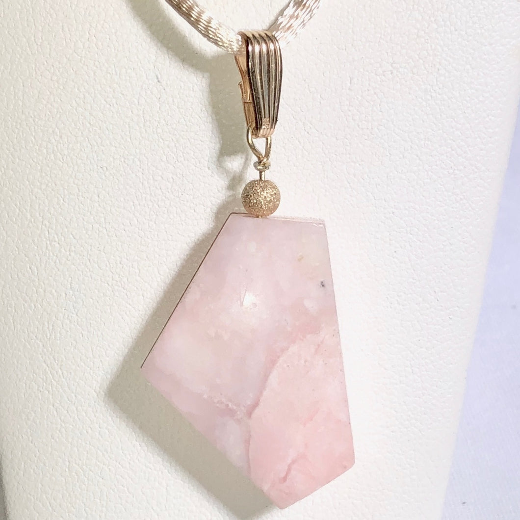 21.69cts! Pink Peruvian Opal with 12K Gf Pendant 509862G3 - PremiumBead Primary Image 1