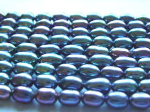 9x6.5mm Wild Peacock FW Pearl Strand 100078 - PremiumBead Alternate Image 3