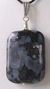 Stormy Purple Sky Jasper & Silver Pendant 507385C - PremiumBead Alternate Image 2