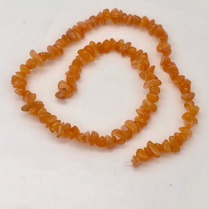 Chalcedony Chip Strand | 7x7x2 to 12x7x4mm | Orange Pink | 100 to 120 Bead(s)