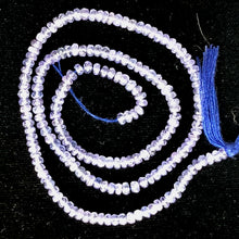 Load image into Gallery viewer, Tanzanite Faceted From 3x1.25mm to 2.5x1mm Roundel Bead 15 inch Strand 109713
