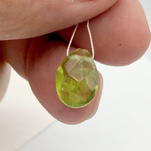 Load image into Gallery viewer, Peridot Faceted Briolette Bead | 5.4 cts | 13x9x5mm | Green | 1 bead | - PremiumBead Alternate Image 2
