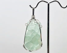 Load image into Gallery viewer, 17 Gram Green Fluorite Silver Wire-Wrapped Pendant | 2&quot; Long |
