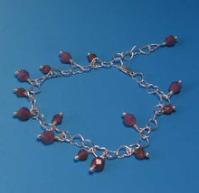 Load image into Gallery viewer, Love! Purple Sapphire &amp; Hearts Silver Bracelet 406622 - PremiumBead Primary Image 1
