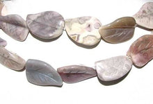 Load image into Gallery viewer, Hand Carved Brazilian Agate Leaf Bead Strand 109319BA - PremiumBead Alternate Image 3
