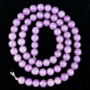 Phosphosiderite 15.5" Strand Round | 65 Beads | 6 mm | Lavender |