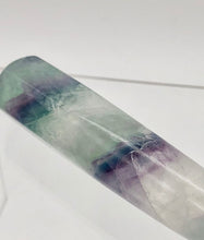 Load image into Gallery viewer, Multi-Hued 4&quot; x 7/8&quot; Fluorite Massage Crystal - Bring Peace 5434H - PremiumBead Alternate Image 2
