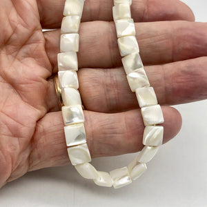 Perfection Mother of Pearl 8x8x3mm Bead Strand - PremiumBead Alternate Image 5