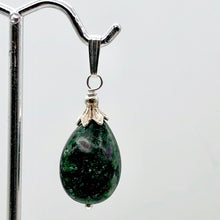 Load image into Gallery viewer, Rare Ruby Fuchsite Teardrop Shaped Sterling Silver Pendant | 1 1/4&quot; Long
