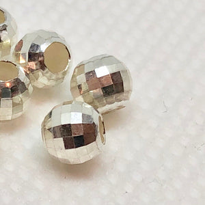 Designer 5 Sterling Silver 4.5mm Dance Ball Beads 7848 - PremiumBead Alternate Image 2