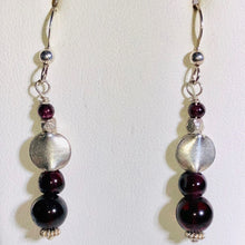 Load image into Gallery viewer, Garnet &amp; Sterling Silver Earrings Amazing 300041 - PremiumBead Primary Image 1
