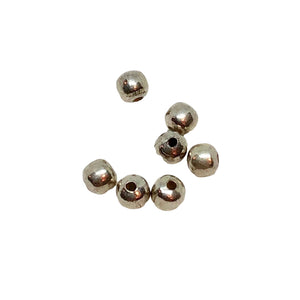 Seven Solid Sterling Silver 3mm Beads 7807