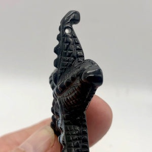 Stunning! Carved Sardonyx Starfish Pendant Bead | 60x9mm | Black/White | - PremiumBead Alternate Image 2