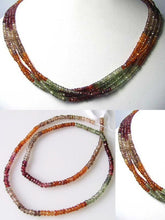 Load image into Gallery viewer, Fancy Natural Autumn Sapphire Faceted Bead Strand109922 - PremiumBead Alternate Image 3
