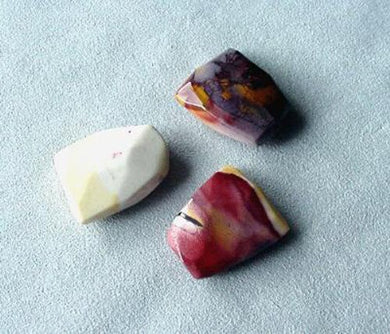 Stunning Natural Mookaite 3 Faceted 25x21x8mm Pendant Beads 004913 - PremiumBead Primary Image 1