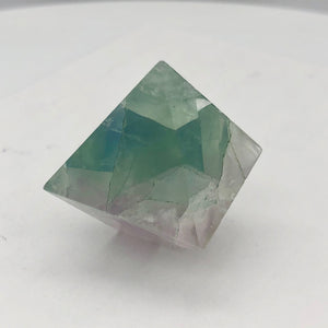 Multi-hue standing Natural Fluorite Pyramid | 35x26x25mm | Green/Purple | - PremiumBead Alternate Image 2