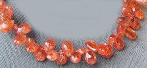 1 Orange/Red Sunstone Briolette Bead | 10x5.5x3.8mm | 1 Bead | 3284A - PremiumBead Alternate Image 10