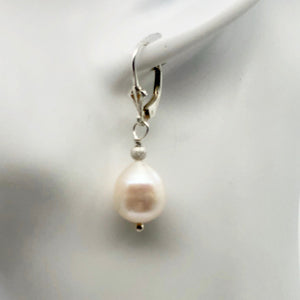 Gorgeous Natural Pearl Solid Sterling Silver Earrings - PremiumBead Alternate Image 4