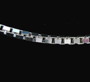 Italian! Silver 2mm Box Chain 7" Bracelet (3.7G) 10033A - PremiumBead Primary Image 1