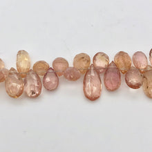Load image into Gallery viewer, Natural Imperial Topaz Faceted Briolette Beads, 6x4mm, Pink/Orange - PremiumBead Alternate Image 2
