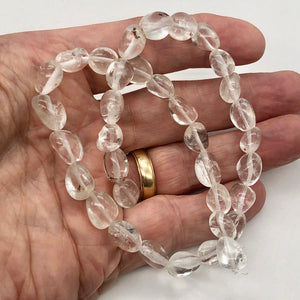 Lodalite Nugget Bead Strand | 10x9x9 - 13x10x8mm | Clear | 35 Beads |