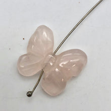 Load image into Gallery viewer, Flutter 2 Carved Rose Quartz Butterfly Beads | 21x17x5mm | Pink - PremiumBead Alternate Image 2
