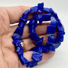 Load image into Gallery viewer, Stunning! Natural Gem Quality Lapis Lazuli Bead Strand!| 42 beads | 11x10x6mm | - PremiumBead Alternate Image 3
