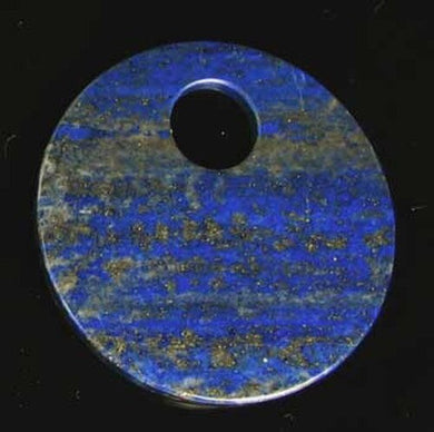 Starry Night Natural Lapis 50mm Disc Pendant Bead 9362I - PremiumBead Primary Image 1