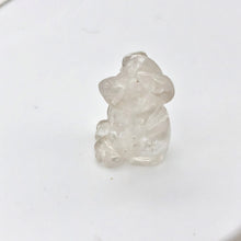 Load image into Gallery viewer, Fluttering Clear Quartz Dog Figurine/Worry Stone | 20x12x10mm | Clear - PremiumBead Alternate Image 2
