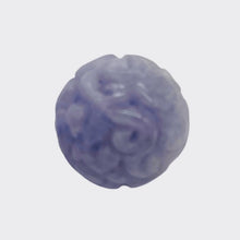 Load image into Gallery viewer, Jade AAA Carved Round Bead | 16mm | Lavender | 1 Bead |
