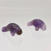 Load image into Gallery viewer, Grace 2 Carved Purple Amethyst Manatee Beads | 21x11x9mm | Purple - PremiumBead Alternate Image 7
