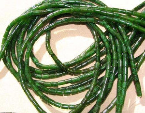 5 Lush Nephrite Jade 6x4mm Tube Beads 007601 - PremiumBead Alternate Image 2