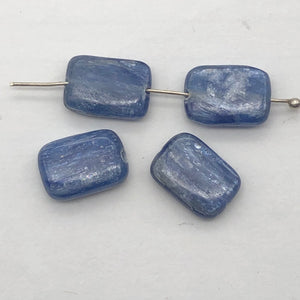 Kyanite Rectangle Chatoyant Bead Half Strand | 14x10x5 | Blue | 15 Beads |