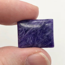 Load image into Gallery viewer, 32cts of Rare Rectangular Pillow Charoite Bead | 1 Beads | 23x18x8mm | 10872D - PremiumBead Alternate Image 3
