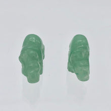 Load image into Gallery viewer, 2 Aventurine Hand Carved Rhinoceros Beads, 21x13x8mm, Green | 21x13x8mm | Green - PremiumBead Alternate Image 9
