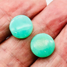 Load image into Gallery viewer, Radiant 2 Natural Chrysoprase Agate 12x5mm Coin Beads 9574A

