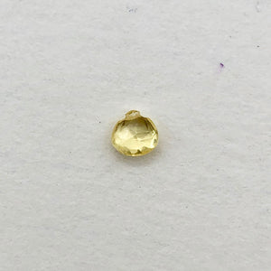 Sunny Natural Canary Sapphire Briolette Bead | 4.5x4.5x2mm | .45ct | Yellow | - PremiumBead Alternate Image 3