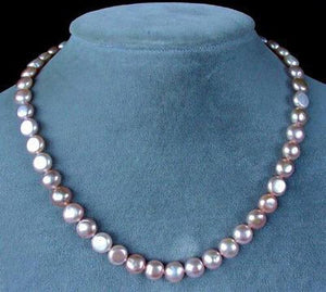 9 Beads of Peachy Pink 8mm Button FW Pearls 4476 - PremiumBead Alternate Image 5