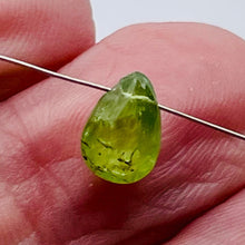 Load image into Gallery viewer, Garnet Grossular Flat Faceted Briolette Pendant Bead| 9x6x4mm (2ct) | Green | 1
