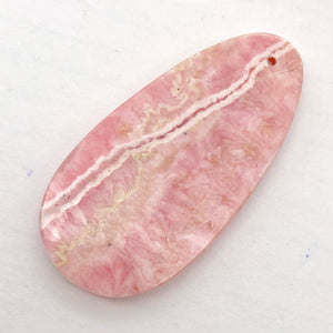 Natural Lacy Pink Rhodochrosite Pendant Bead | 60x30mm| Pink | Teardrop | 1 Bd | - PremiumBead Alternate Image 4
