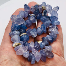 Load image into Gallery viewer, Oregon Holly Blue Chalcedony Agate 90 Grams Nugget|15X11X4 16x9x9 |Blue|57 Bead|
