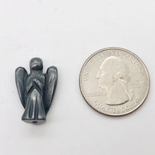 Load image into Gallery viewer, 2 Loving Hand Carved Hematite Guardian Angels | 21x14x8mm | Graphite - PremiumBead Alternate Image 6
