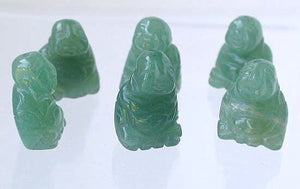 Namaste 2 Green Aventurine Buddha Beads | 18.5x16x9.5mm | Green - PremiumBead Alternate Image 2