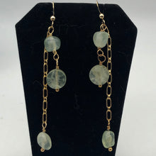 Load image into Gallery viewer, Dazzling Minty Green Natural Prehnite and 14Kgf Earrings - PremiumBead Alternate Image 6
