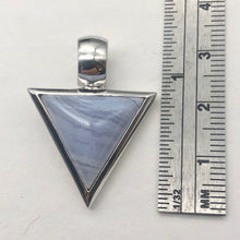 Load image into Gallery viewer, Semi Precious Stone Jewelry Blue Lace Agate Pendant Necklace in Sterling Silver - PremiumBead Alternate Image 6
